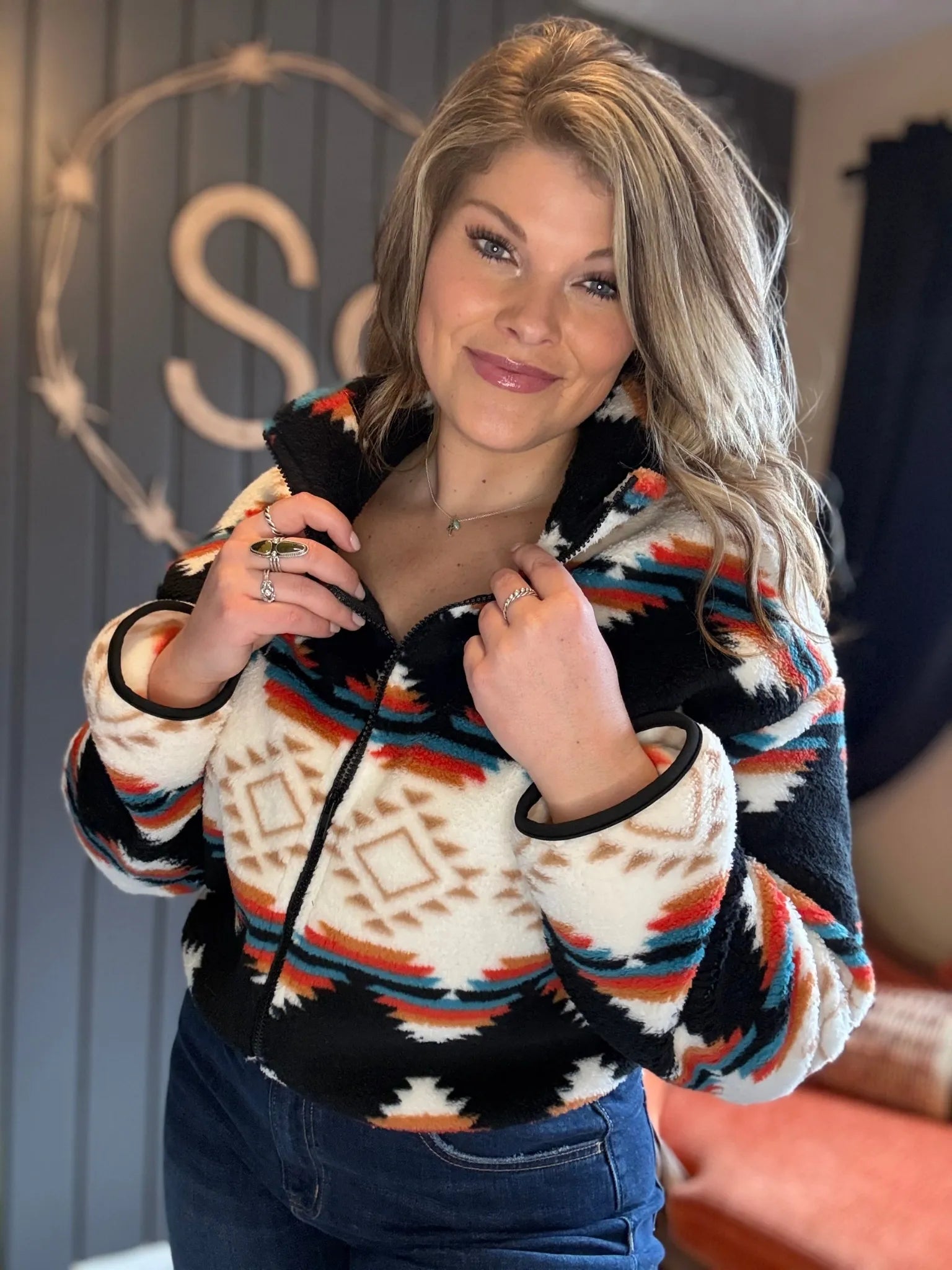 Flathead Cropped Zip-Up