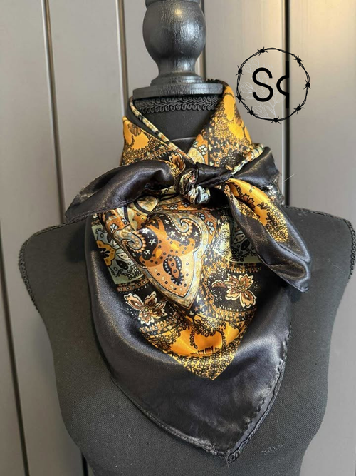 Black Fall Paisley Wild Rag