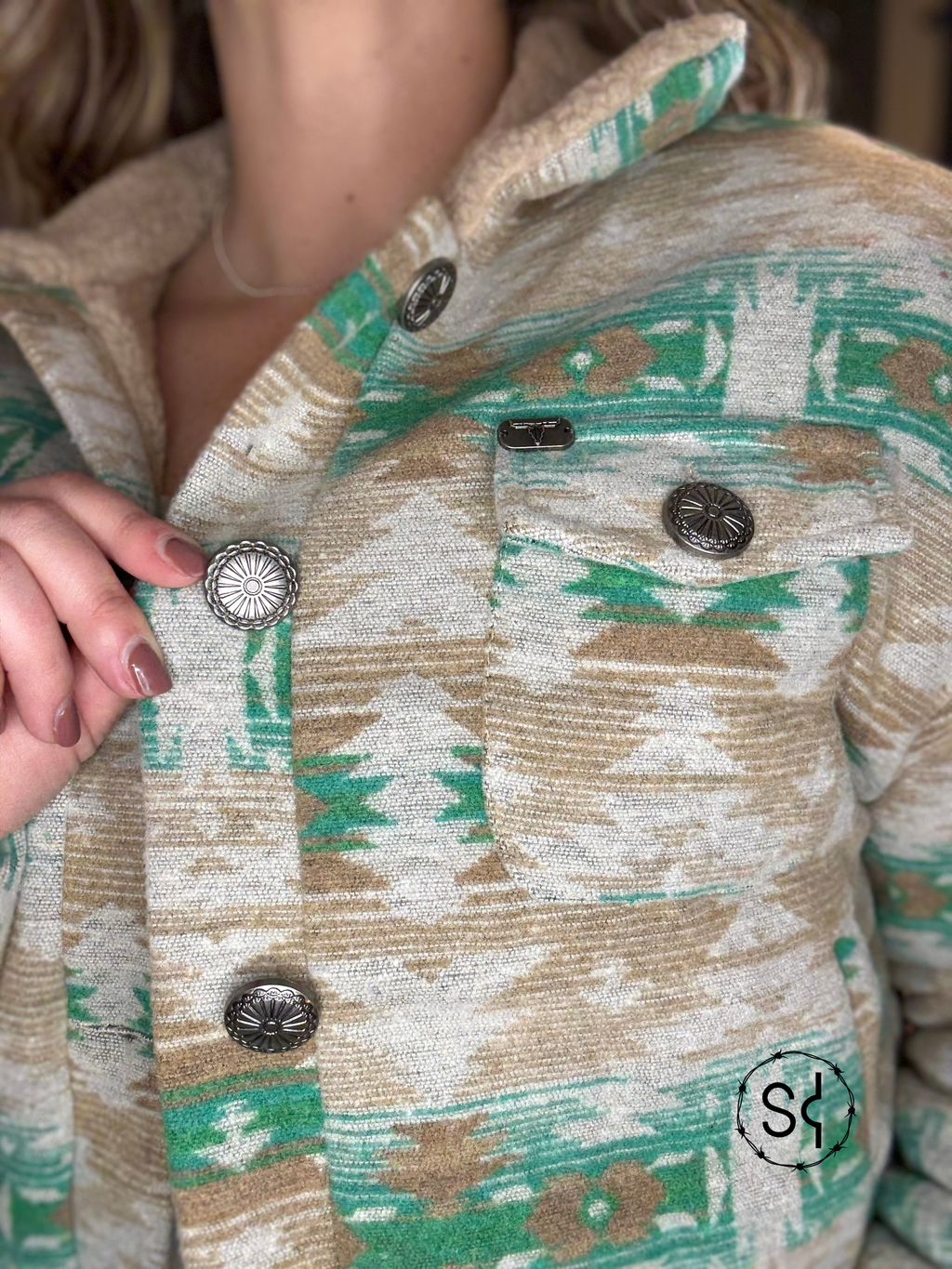 Jade Cropped Shacket