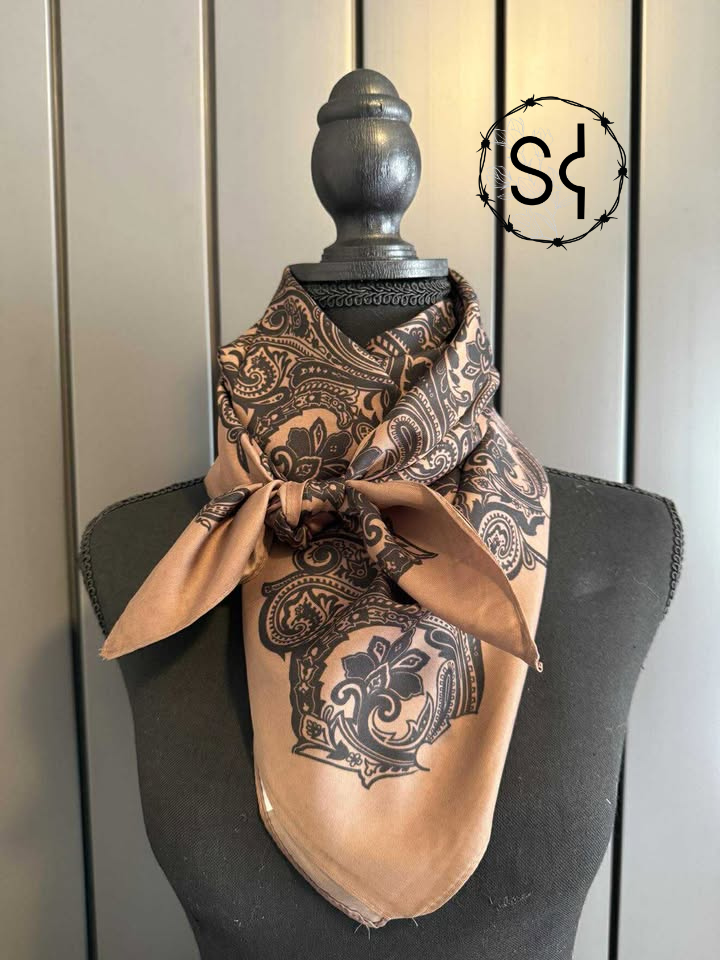 Brown Leather Wild Rag