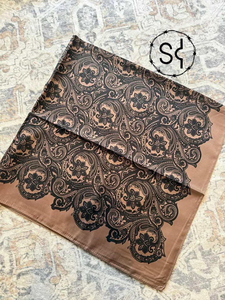Brown Leather Wild Rag