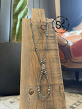 Sterling Pearl Lasso Lariat Necklace