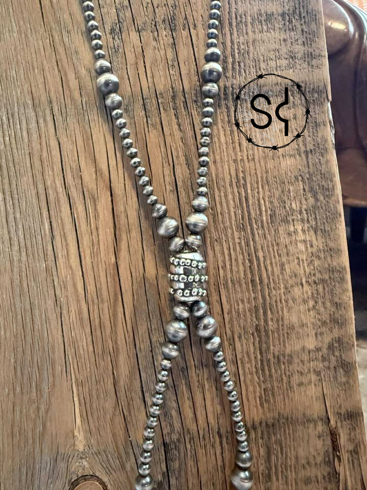 Sterling Pearl Lasso Lariat Necklace