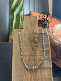 20" Genuine Turquoise & Sterling Pearls Necklace