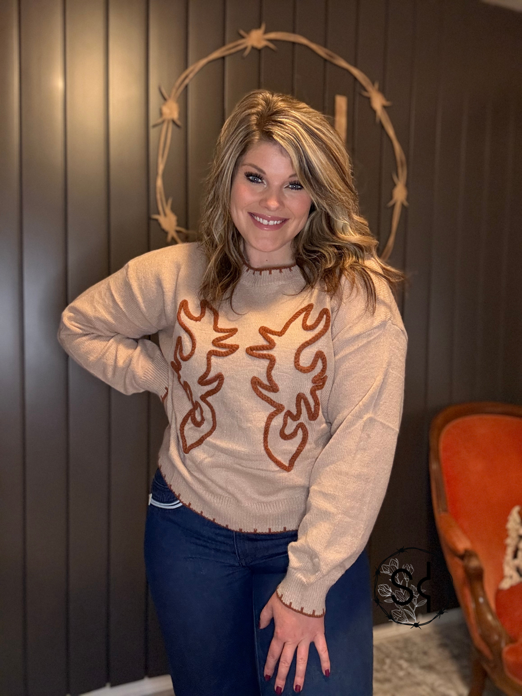 Beige Knit Sweater