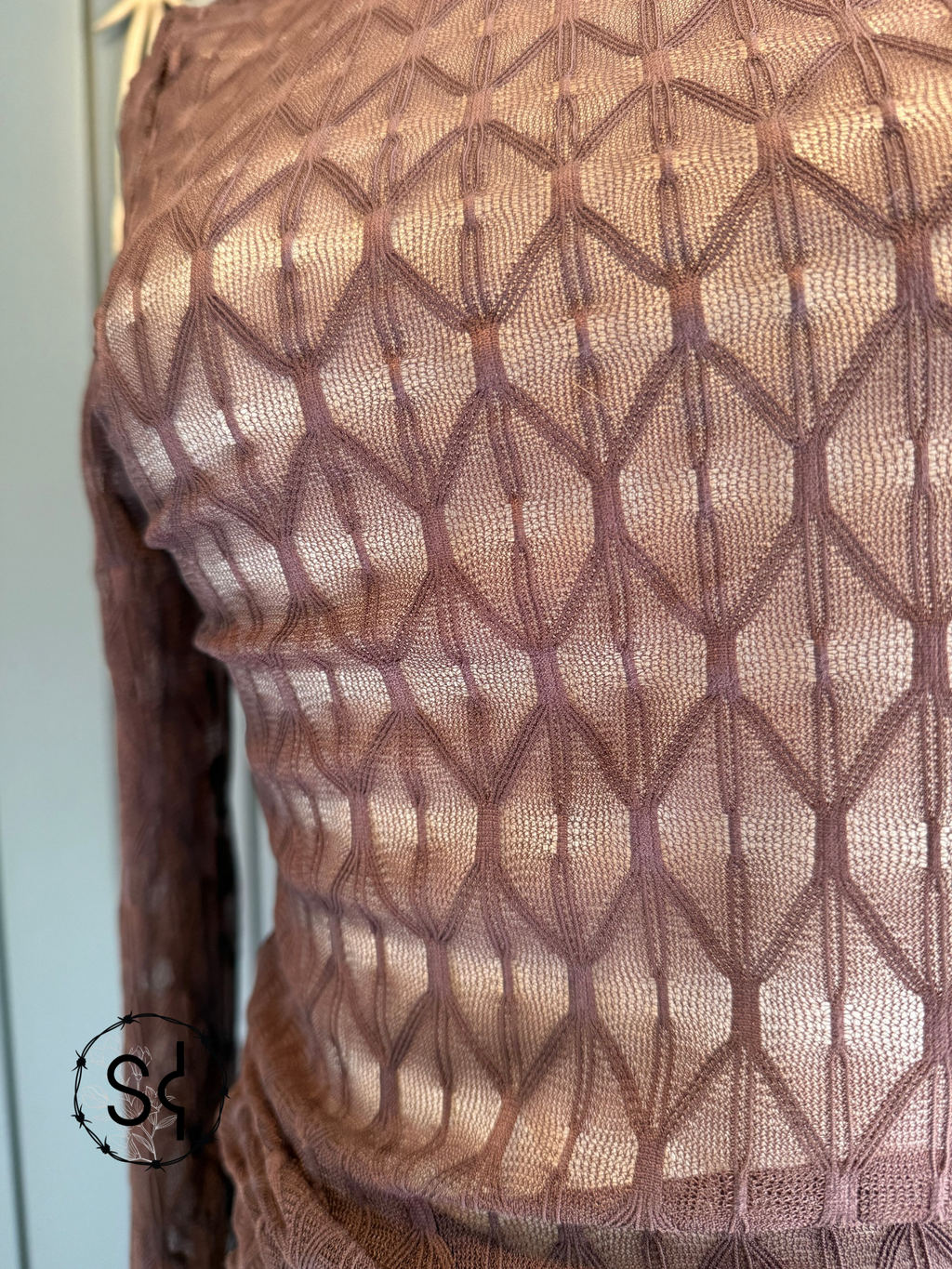 Chicory Coffee Lace Long Sleeve