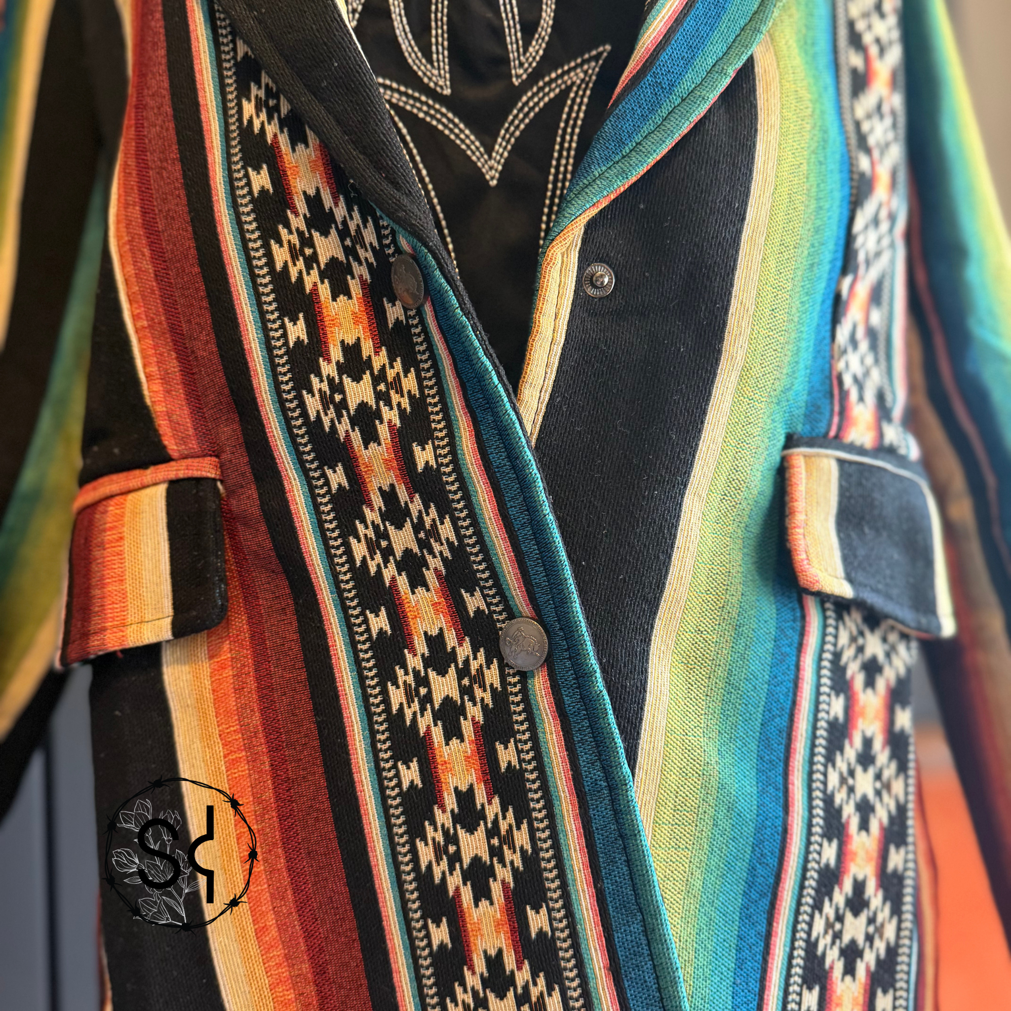 Jacquard Serape Blazer