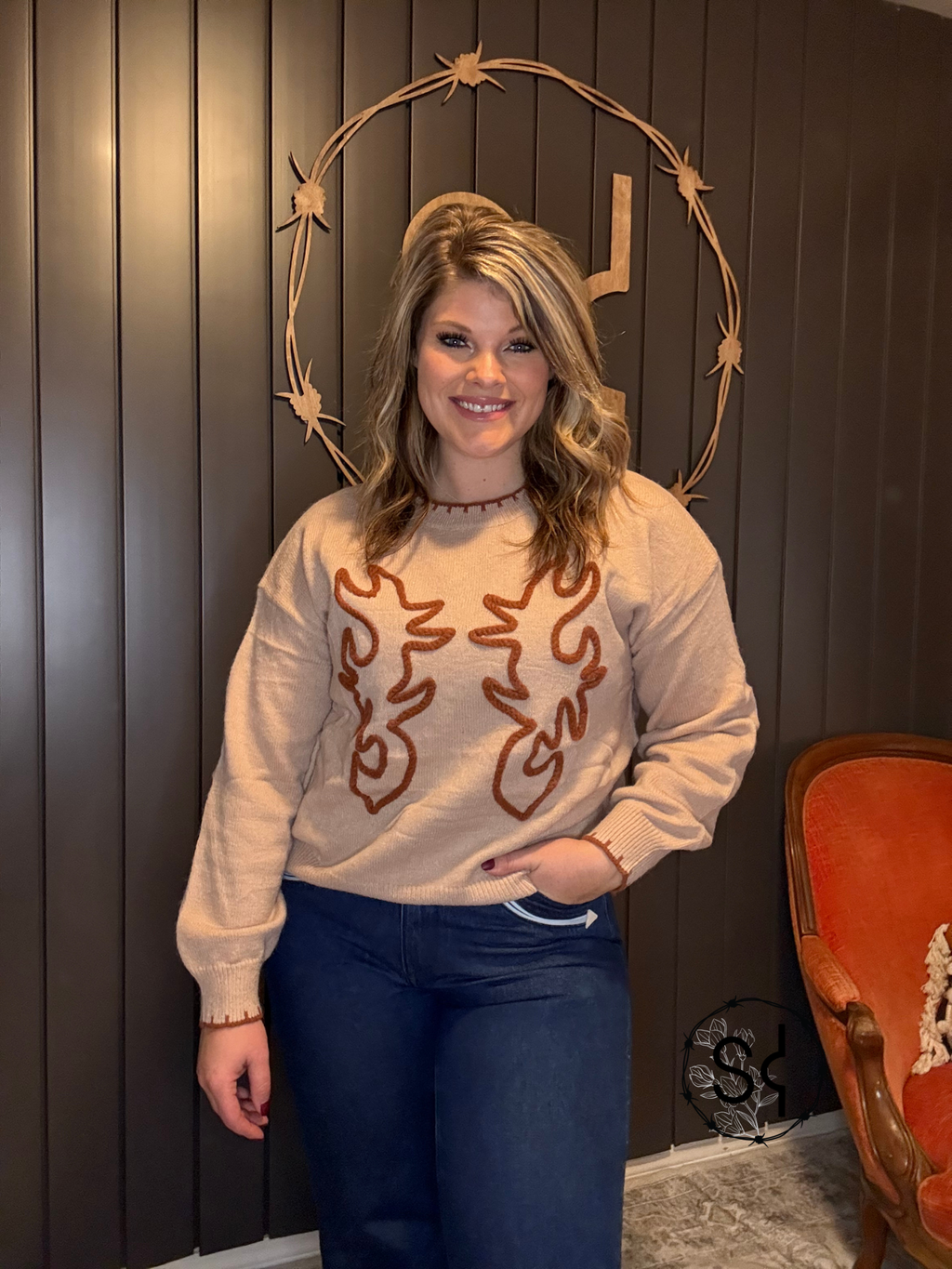 Beige Knit Sweater