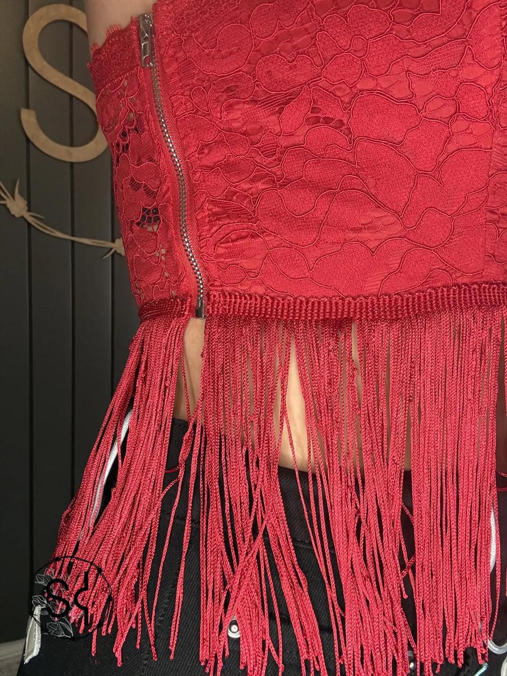 Fire Fringe Hem Tank Top