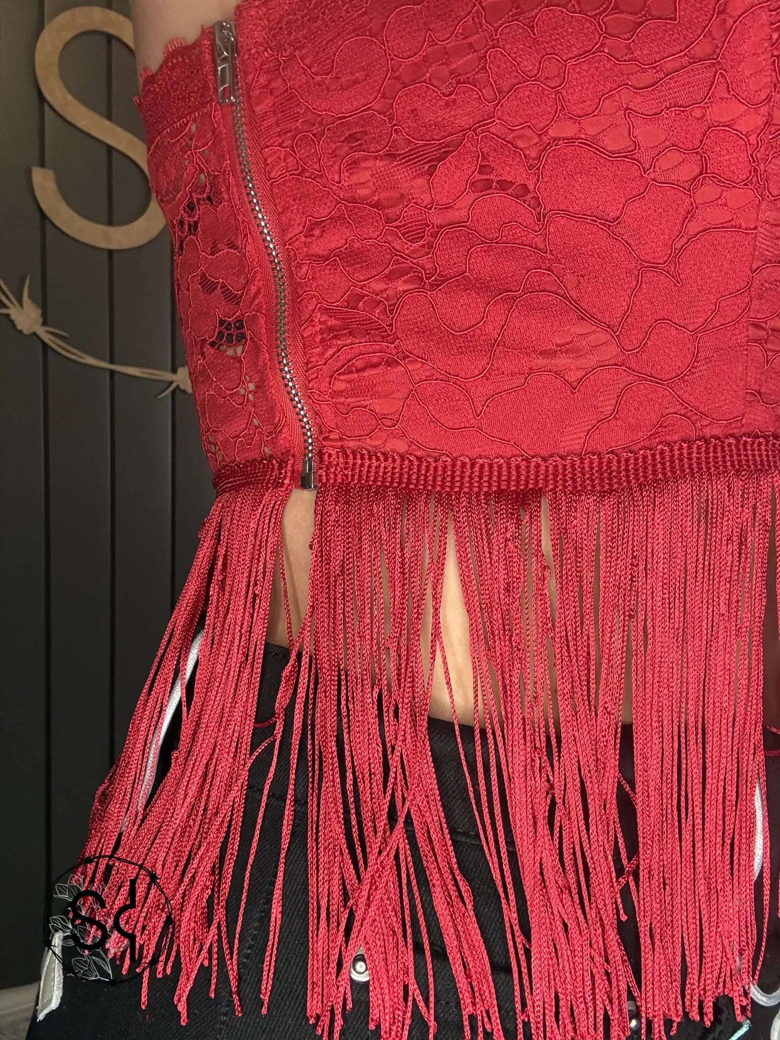 Fire Fringe Hem Tank Top