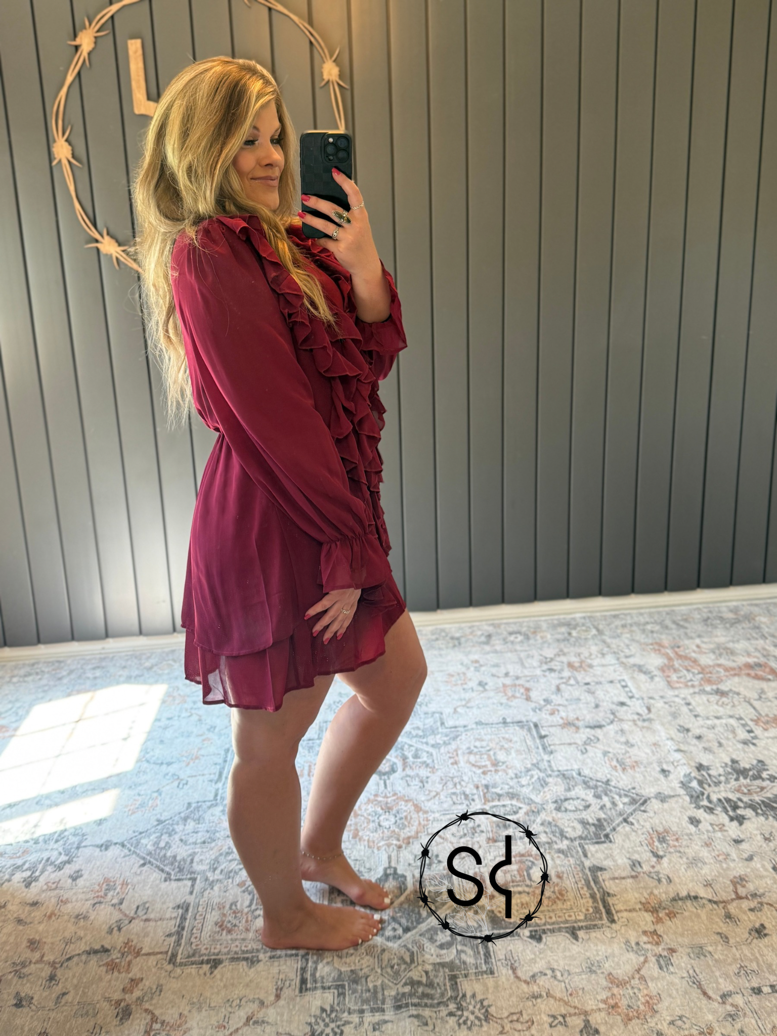 Ruffles in Red