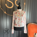 Floral Sheath Mesh Blouse