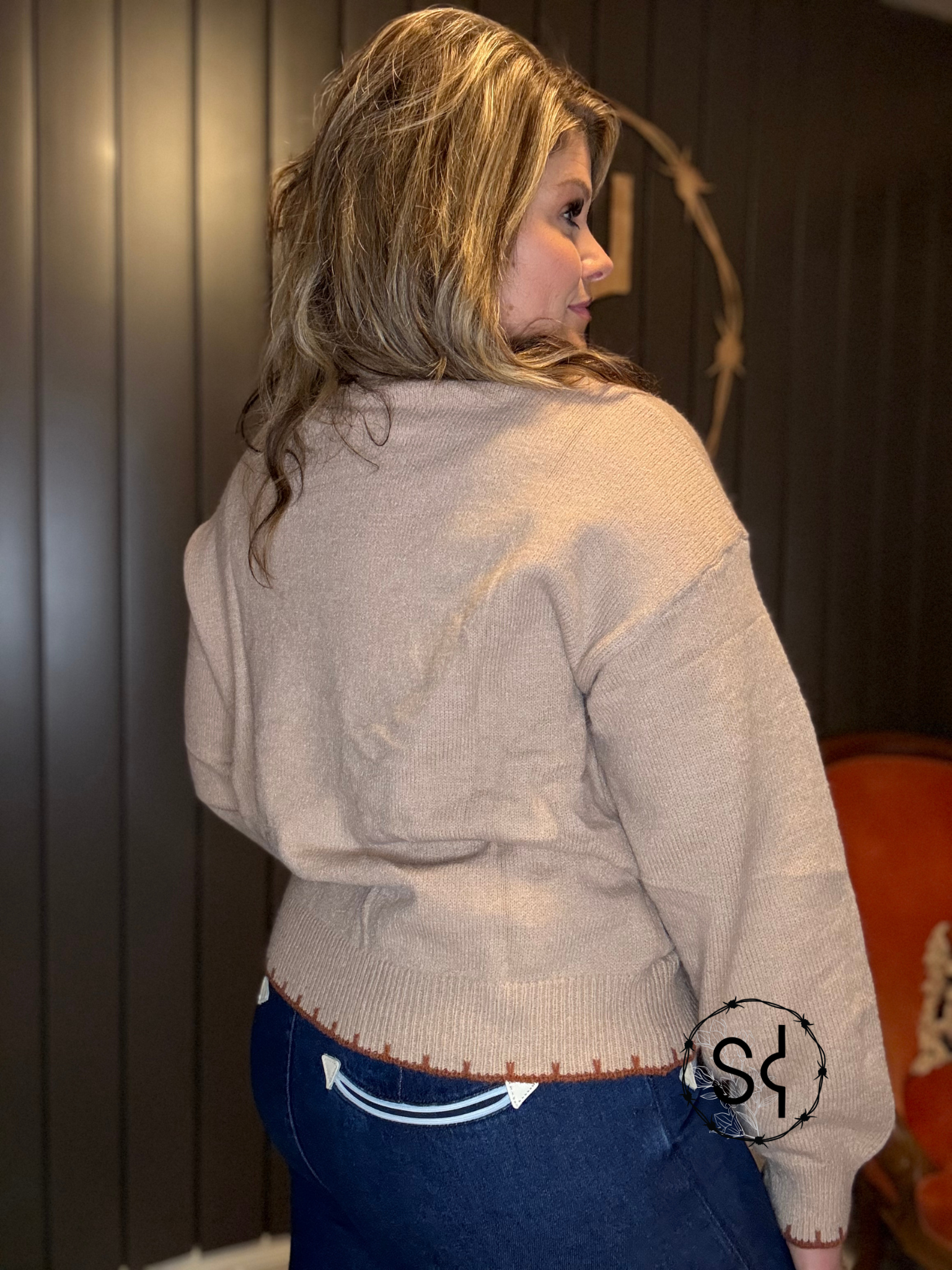 Beige Knit Sweater