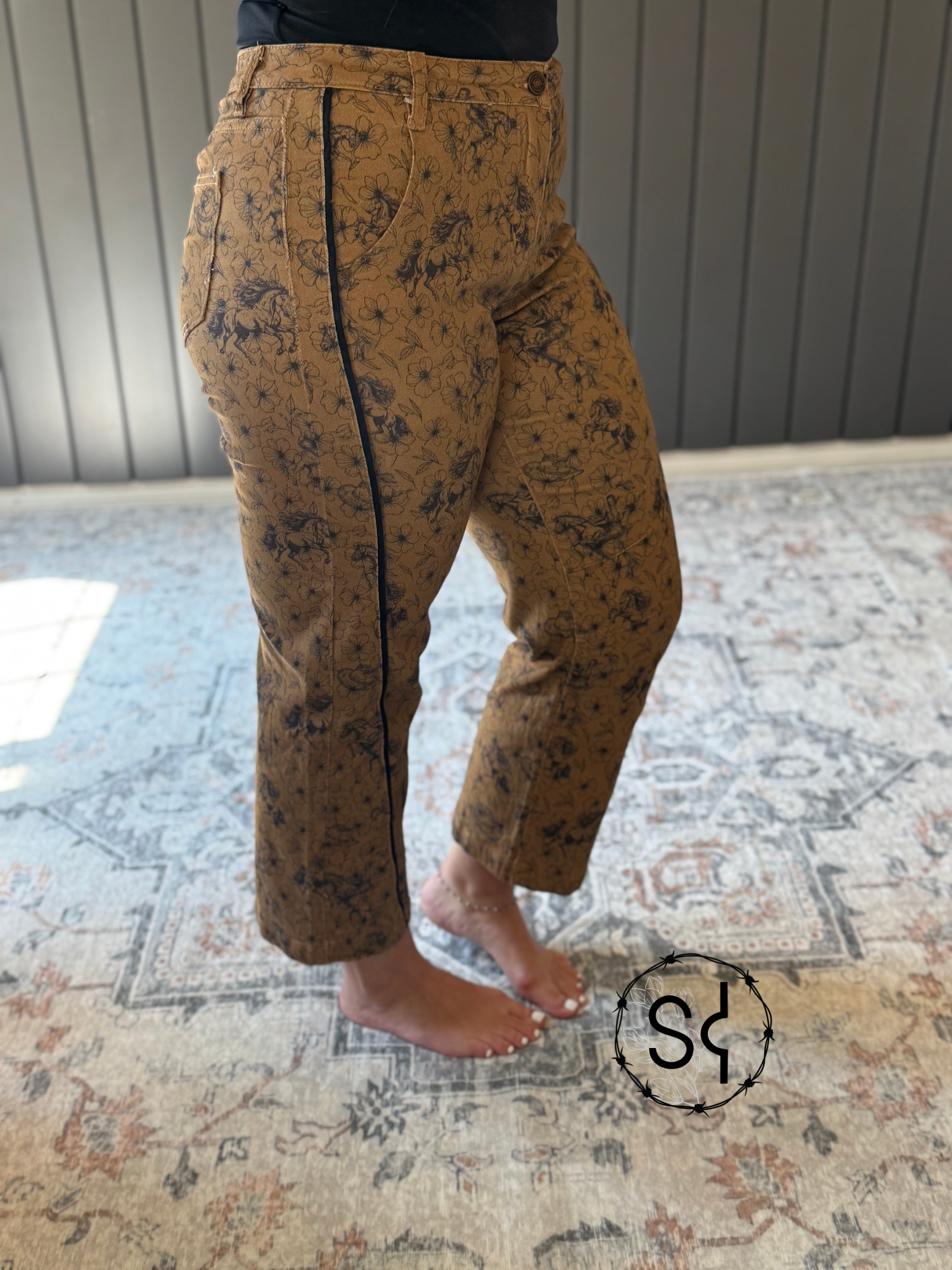Floral Rank Jeans