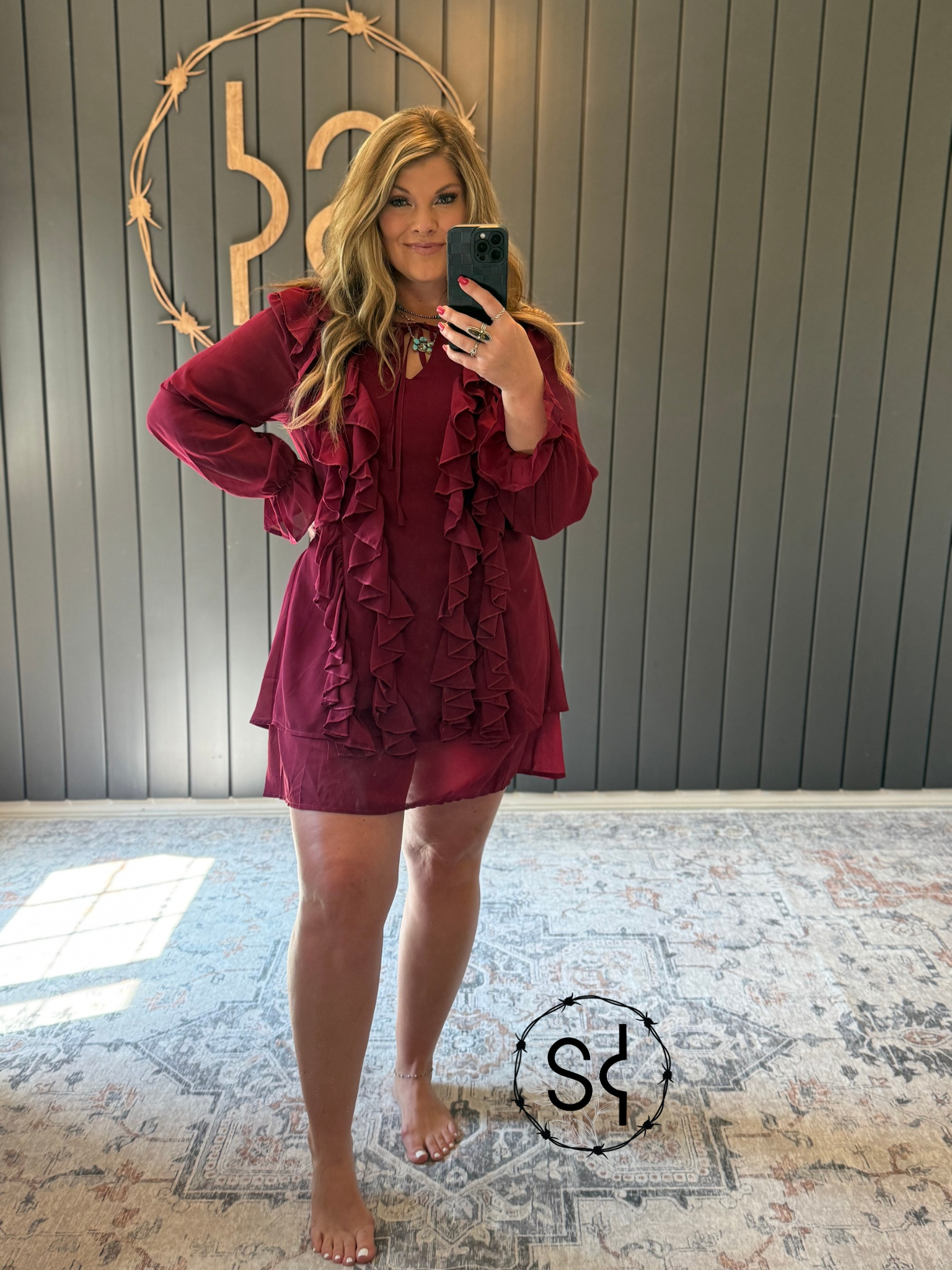 Ruffles in Red