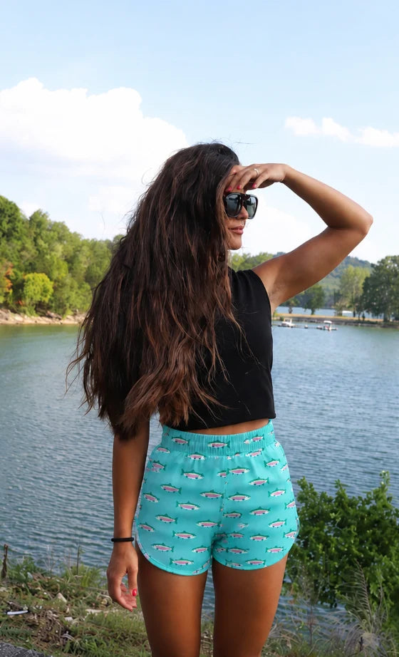 Blue Rainbow Trout Shorts