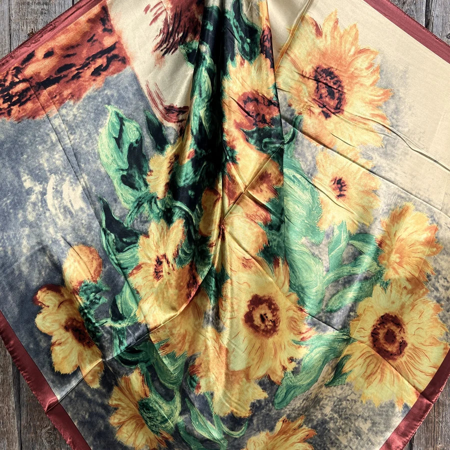 Painted Sunflower Wild Rag