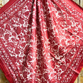 Red & Cream Paisley Wild Rag