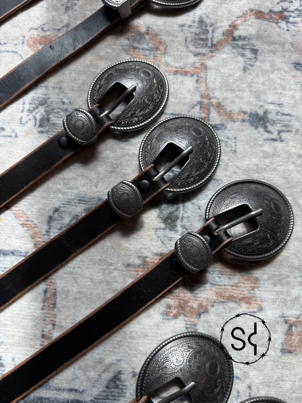 Vintage Skinny Leather Belt