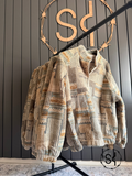 Patched Fleece Pullover