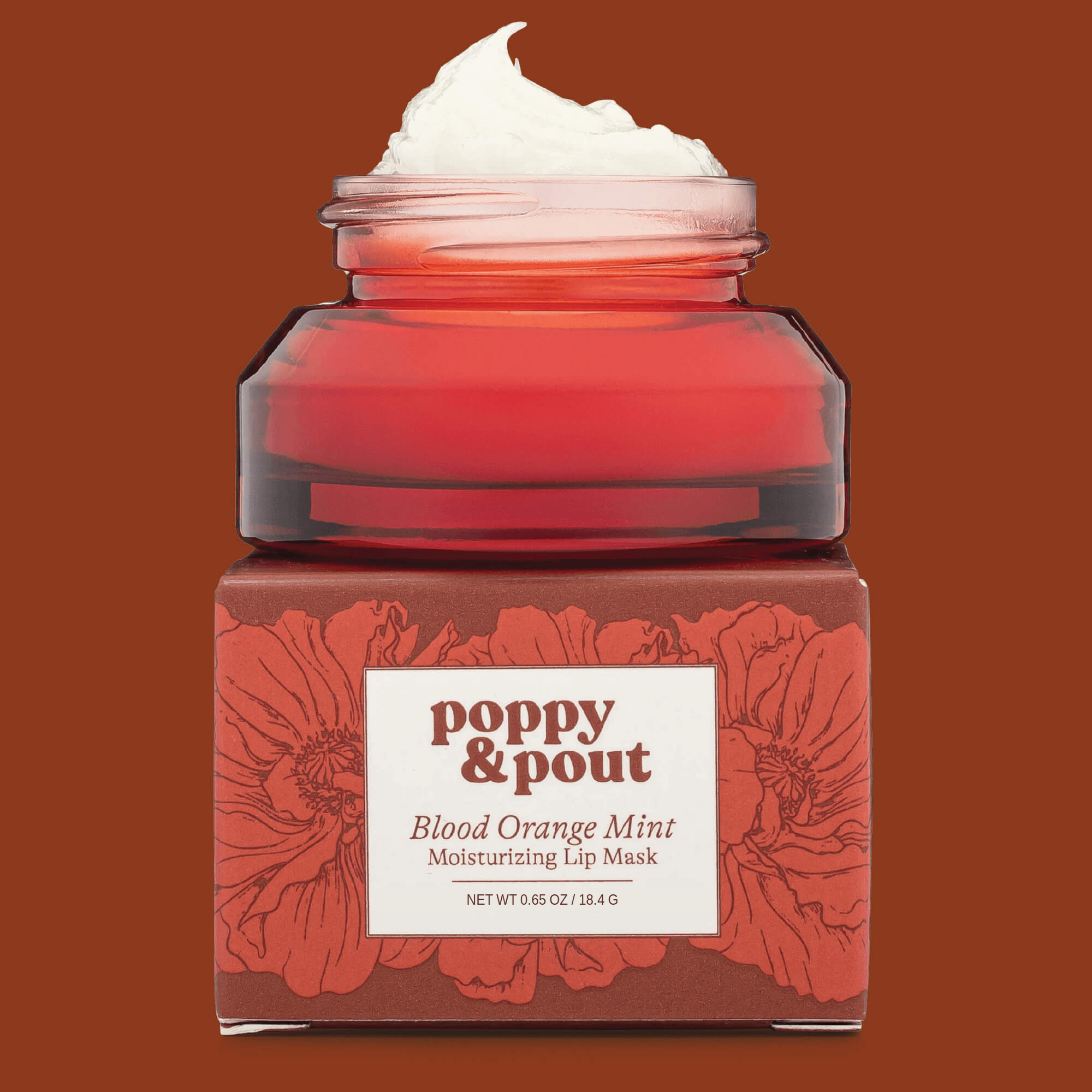 Poppy & Pout Lip Mask - Blood Orange Mint