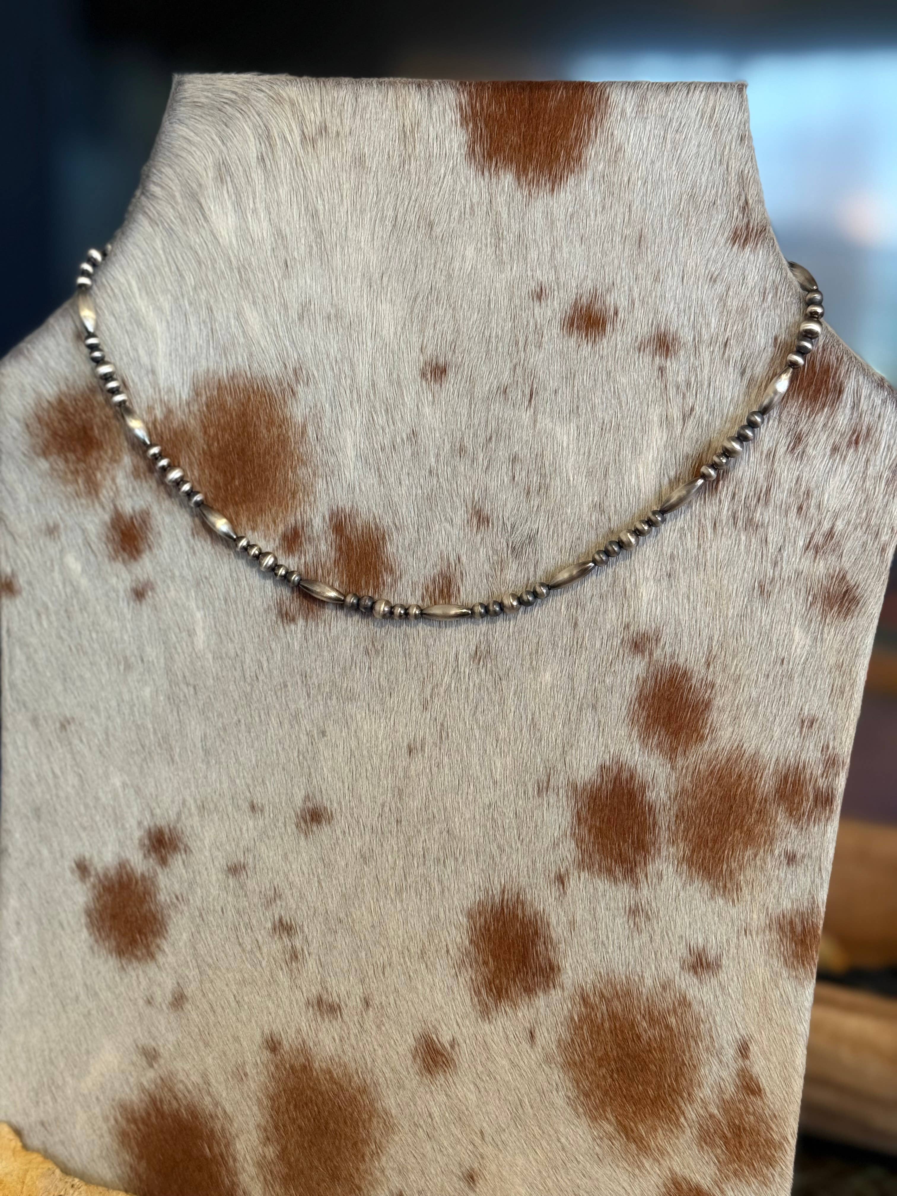22” Sterling Pearl Torpedo Beads 